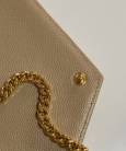 Клатч Saint Laurent Monogram Envelope Chain Wallet Biege